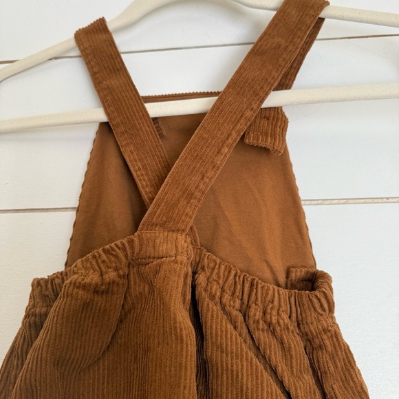 The Simple Folk Overall Romper, Rust - Picture 8 of 16